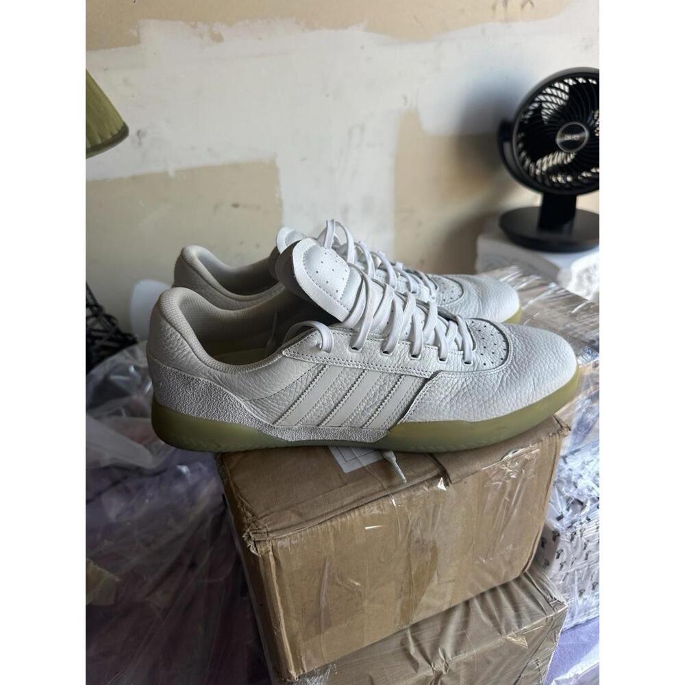 Adidas White Leather Indoor Handball Style Sneakers Men’s Size 13